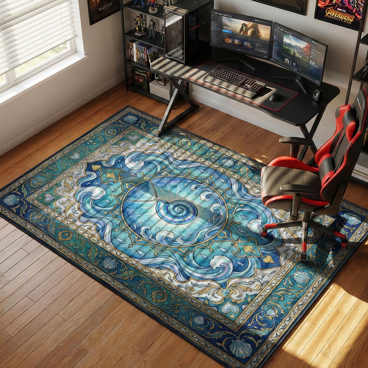 Mermaid Pendant Proposal Stardew Valley Chair rug — main product view