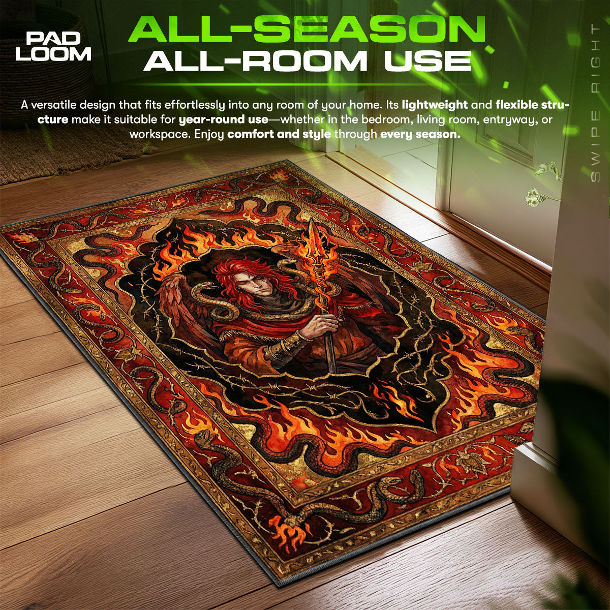 Messmer Impaler Fire Rug - Elden Ring Chair Mat