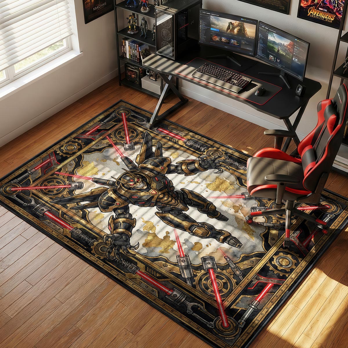 B-12 Rotes Protokollteppich - Streunende Stuhlmatte