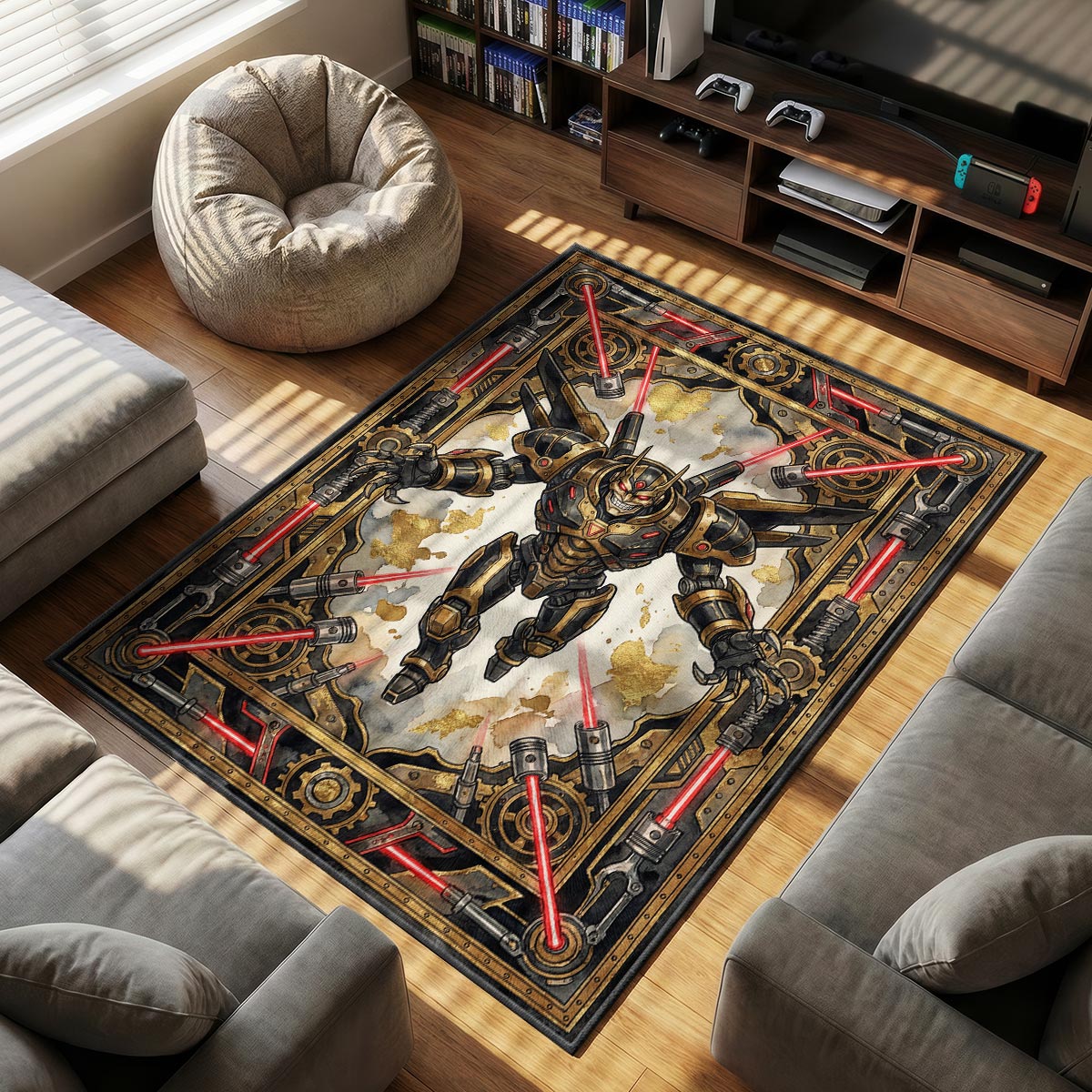 B-12 Rotes Protokollteppich - Streunende Stuhlmatte