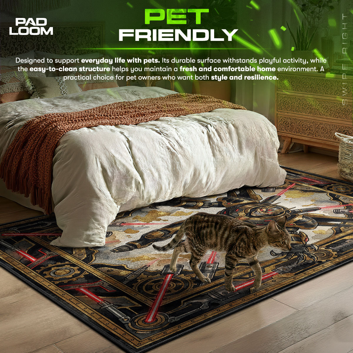 B-12 Rotes Protokollteppich - Streunende Stuhlmatte