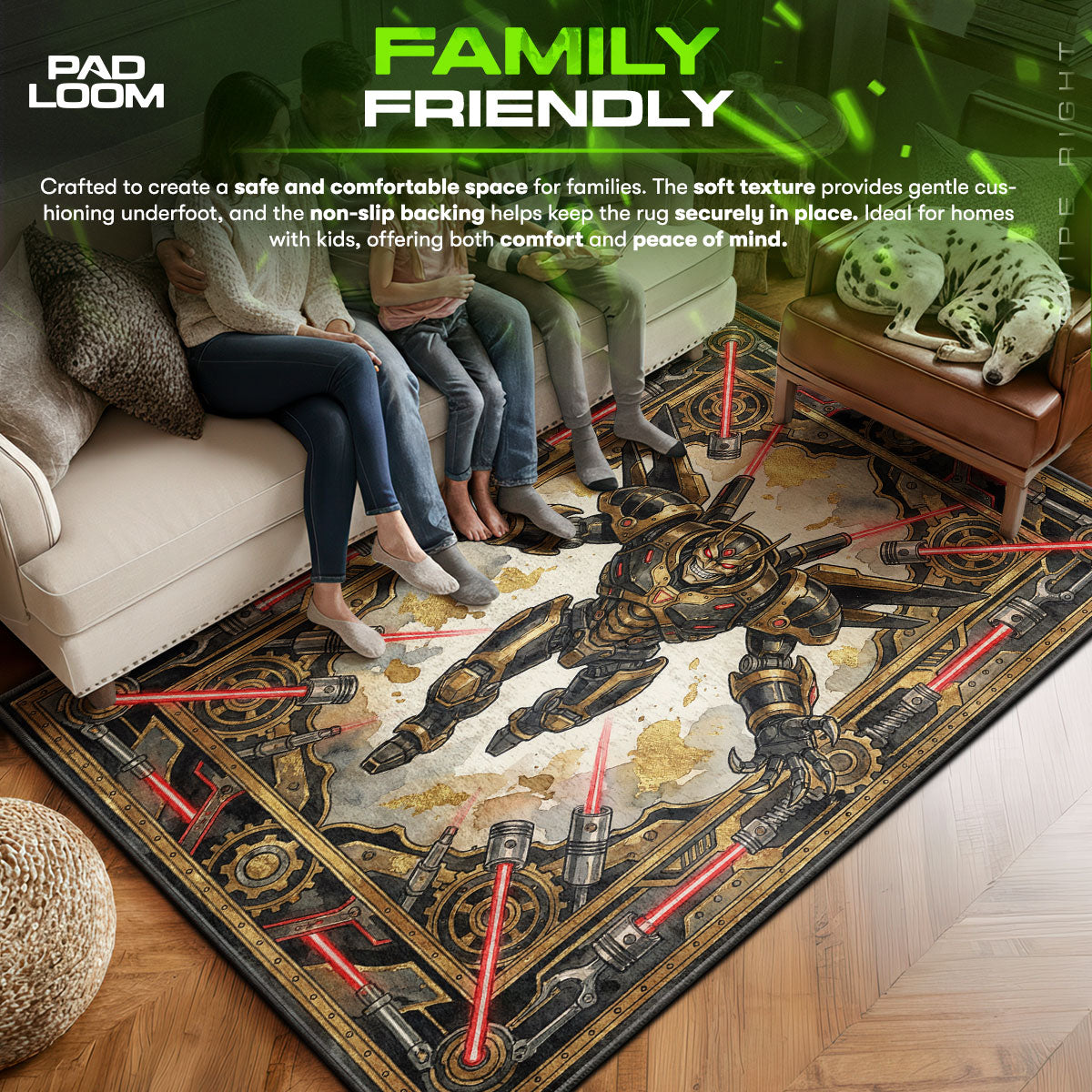 B-12 Rotes Protokollteppich - Streunende Stuhlmatte