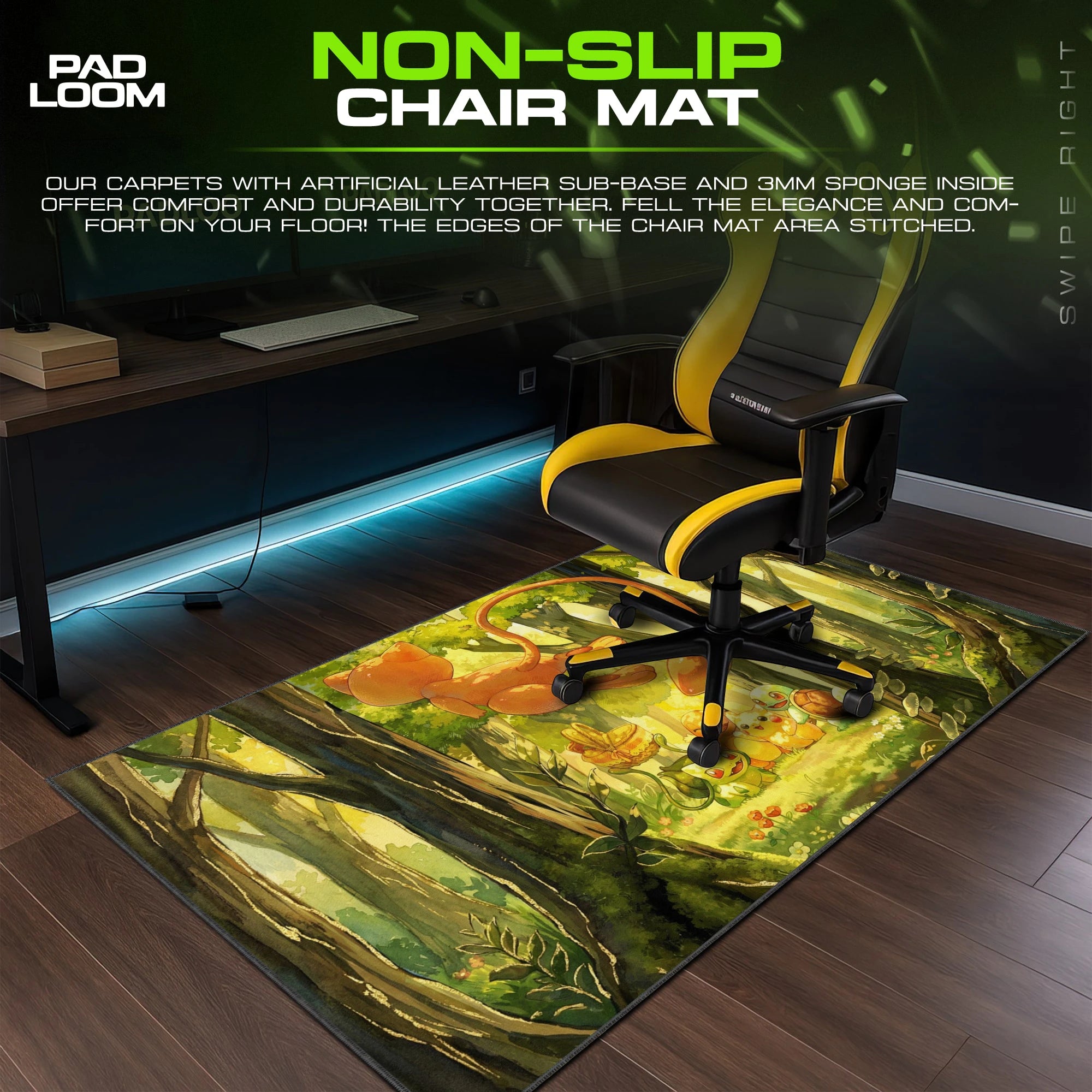 Mew Forest Picnic Mouse Pad - Pokemon Desk Mat