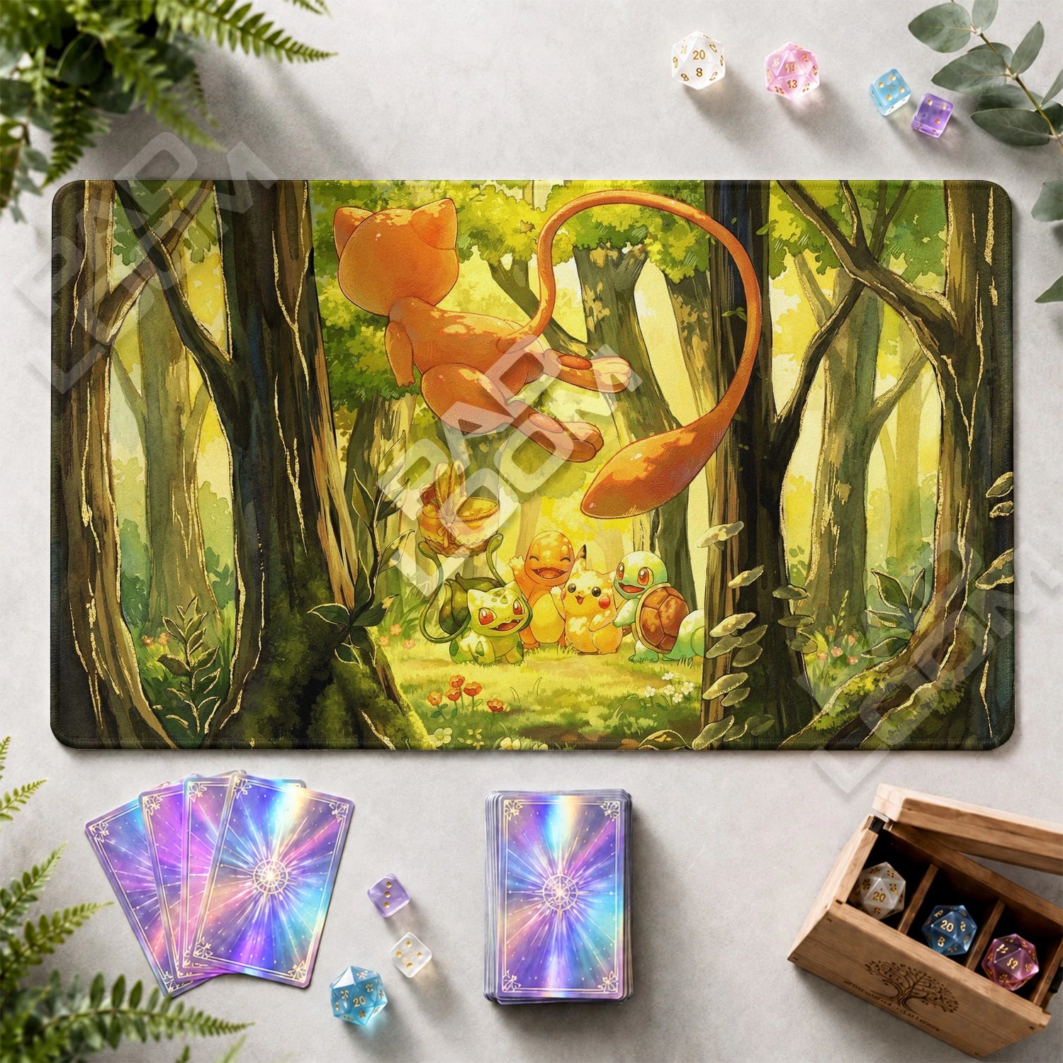 Mew Forest Playmat - Pokemon TCG Mat