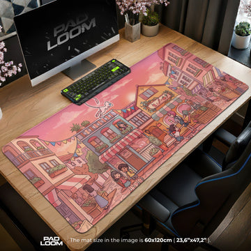 Mew Market Town Mouse Pad – gaming desk mat by Padloom