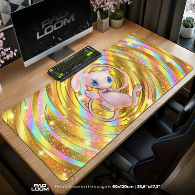 Mew Regenbogenwirbel Mauspad - Pokémon Schreibtischunterlage