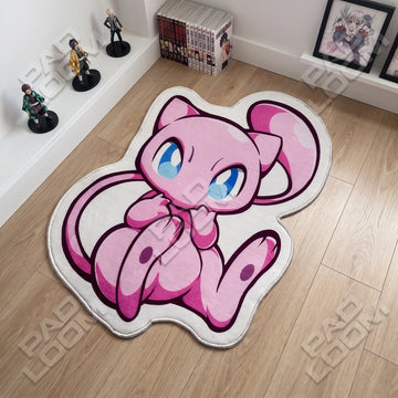 Mew Rug - Shaped Anime Area Rug
