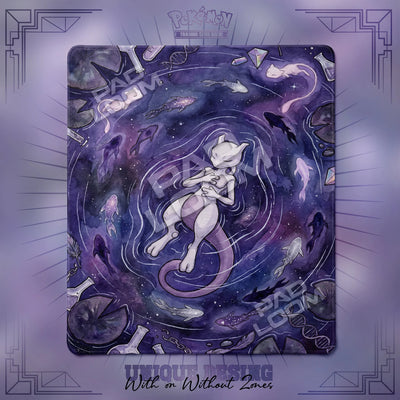 Mewtwo Cosmos Spielmatte - 2 Spieler Pokémon TCG-Matte