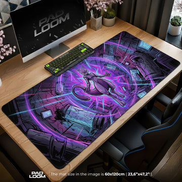 Mewtwo Lab Breakout Mouse Pad - Pokémon Desk Mat