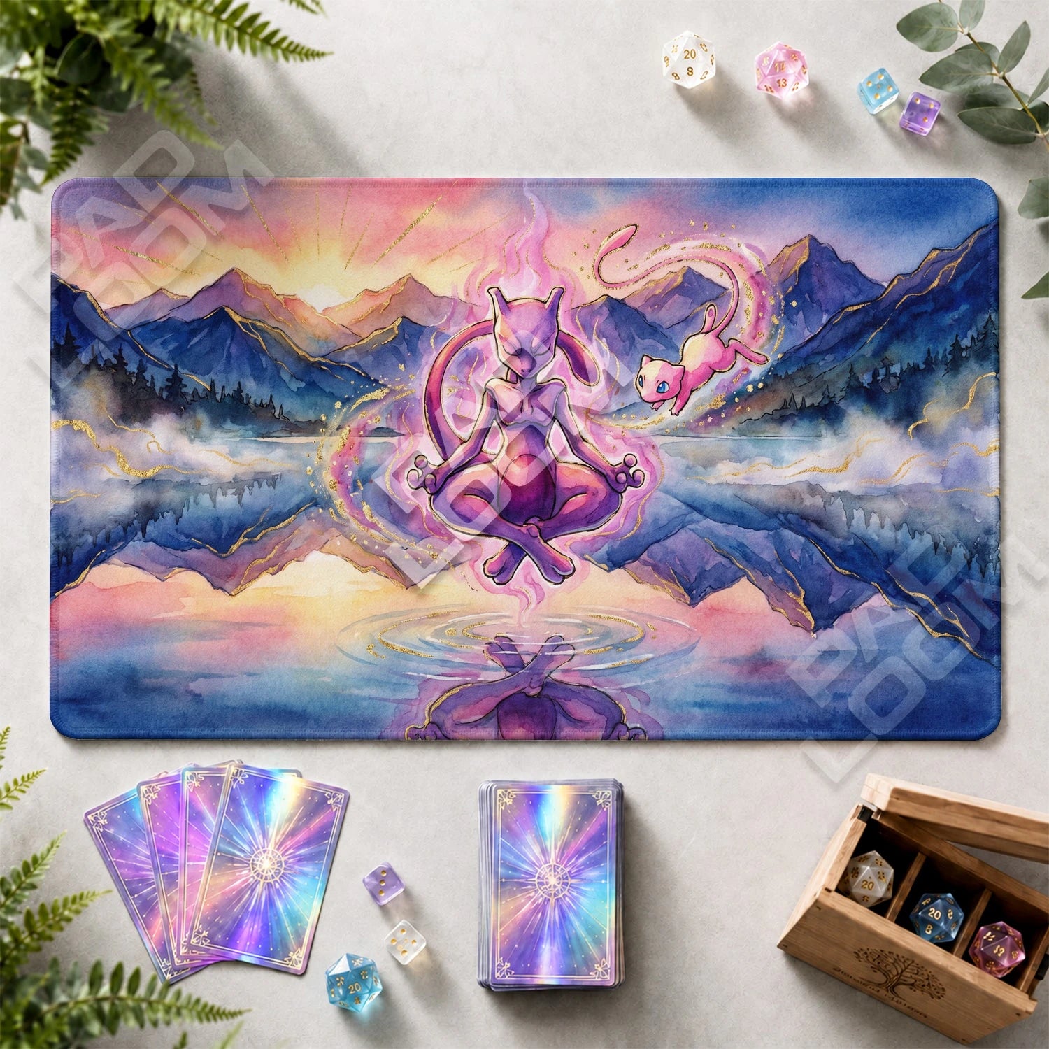 Mewtwo Meditation Playmat - Pokemon TCG Mat - view 2