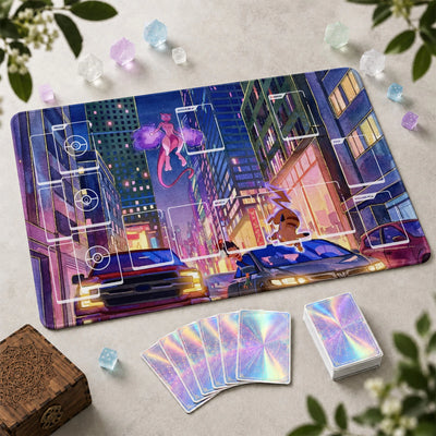 Mewtwo Neon Playmat - Pokemon TCG Mat