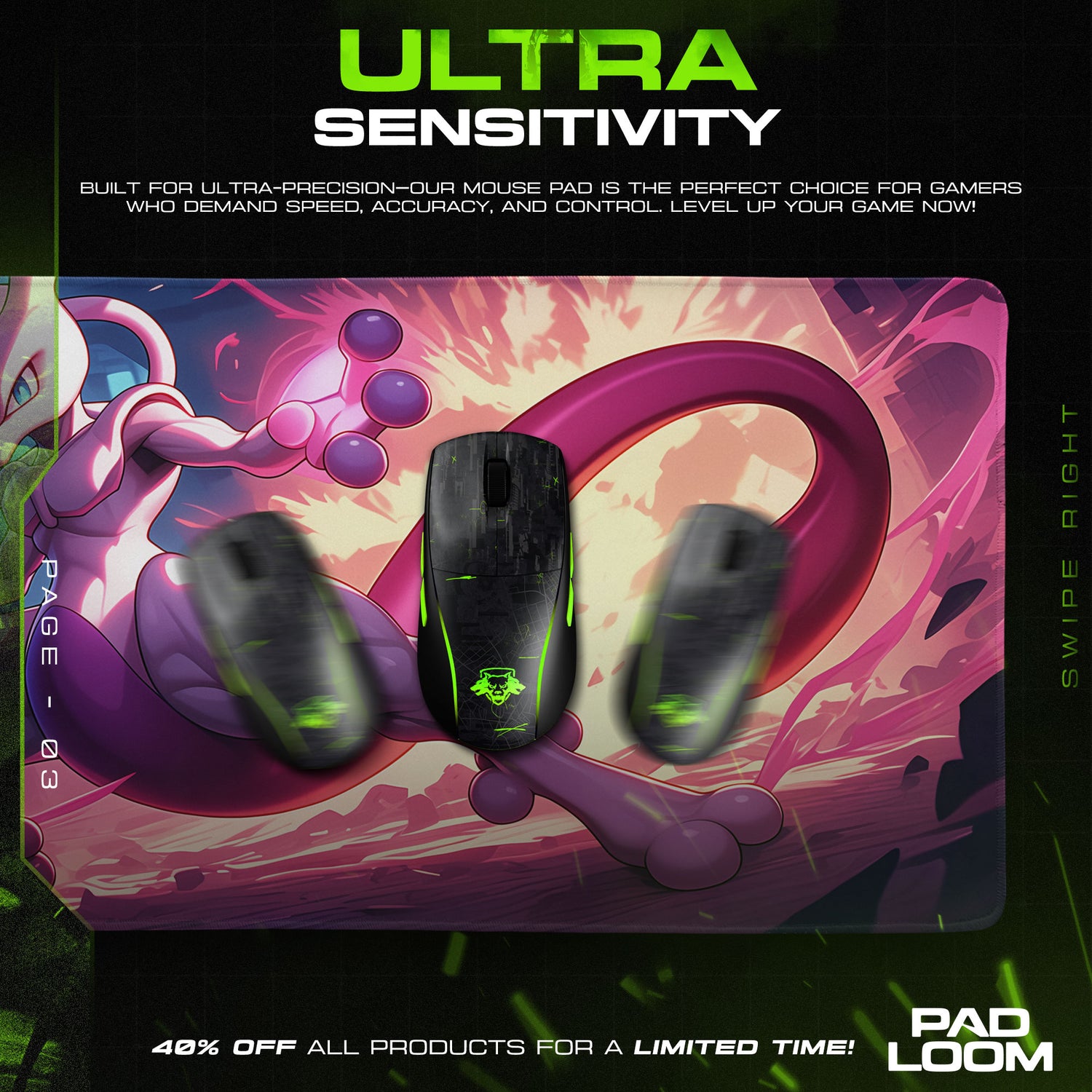 Surge character design printed on mouse pad