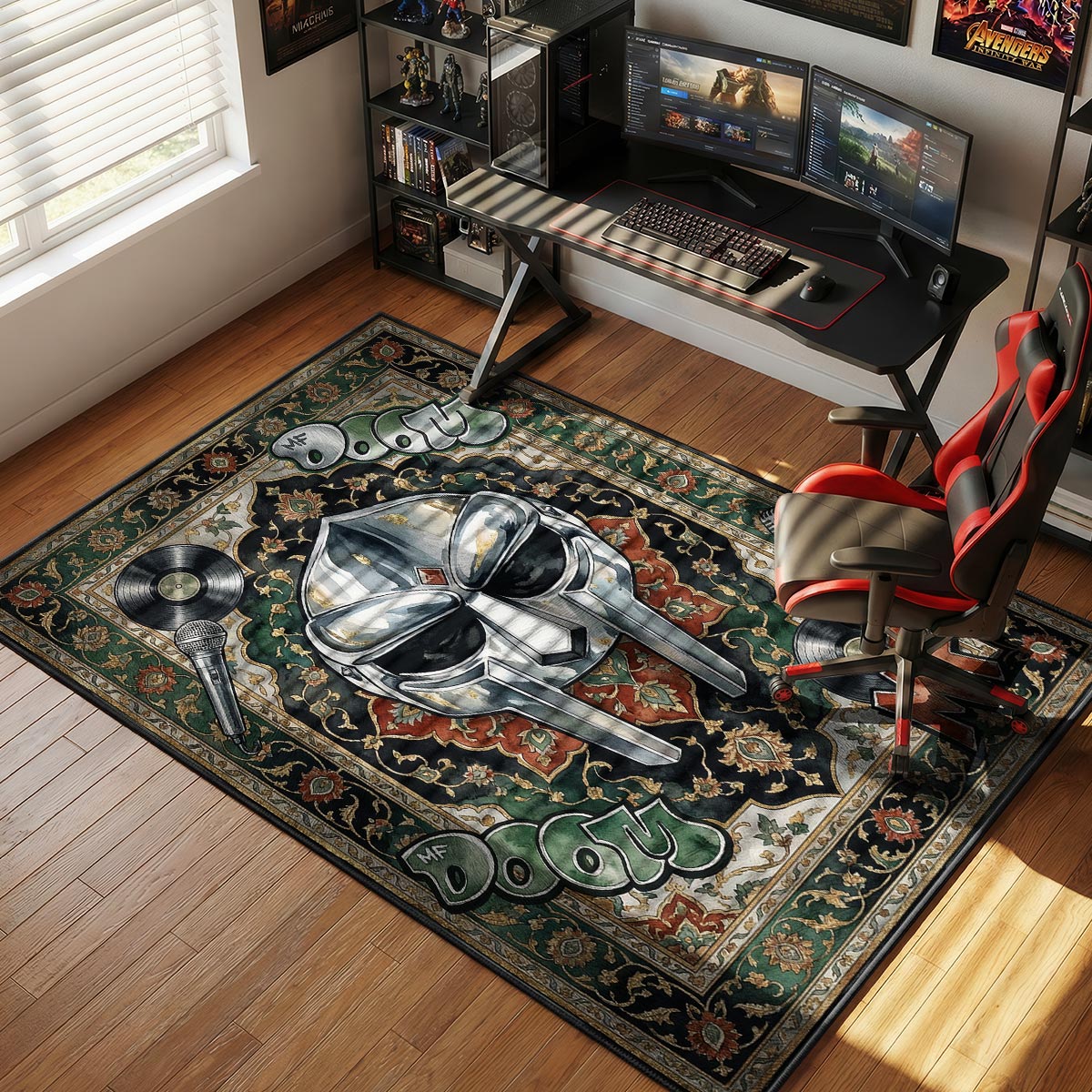 MF DOOM Persian Mask Legacy Hypebeast Floor rug — main product view