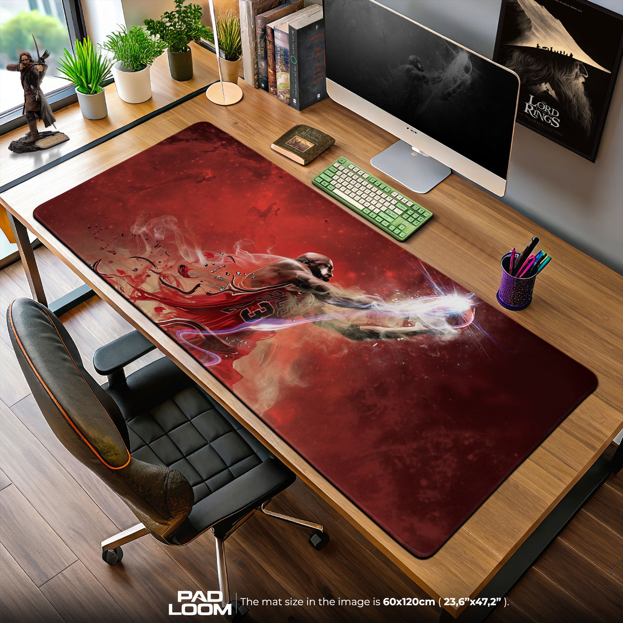 Michael Jordan Aura Mauspad, Pop Culture Cosmic Gaming Schreibtischmatte