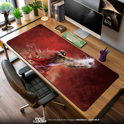 Michael Jordan Aura Mouse Pad, Pop Culture Cosmic Gaming Desk Mat