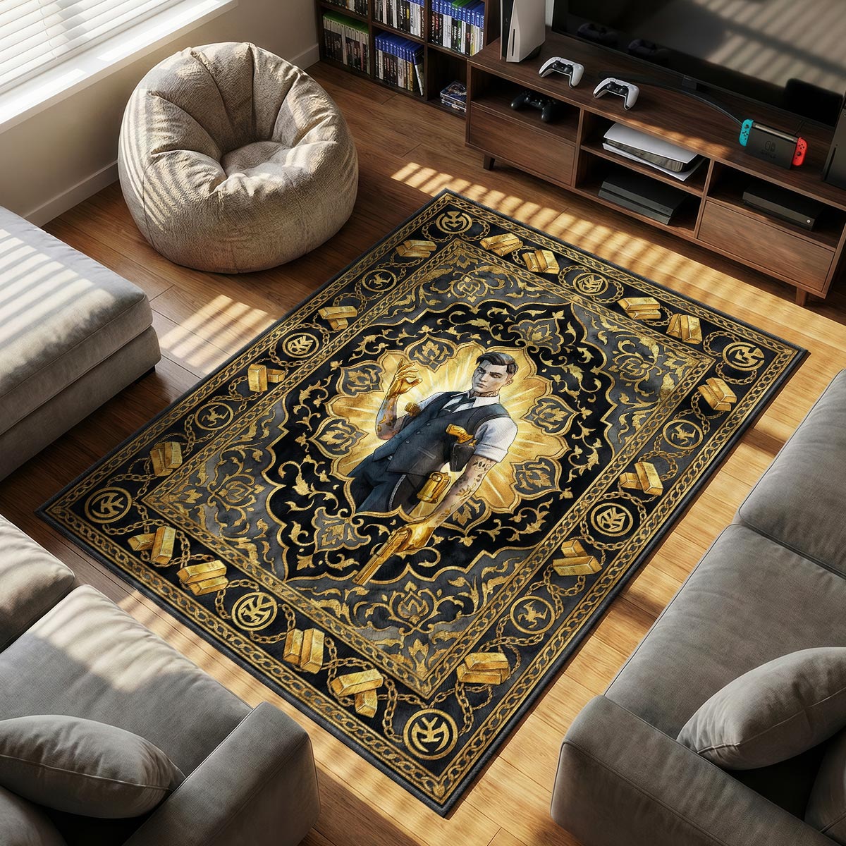 Midas Golden Touch Rug - Fortnite Chair Mat