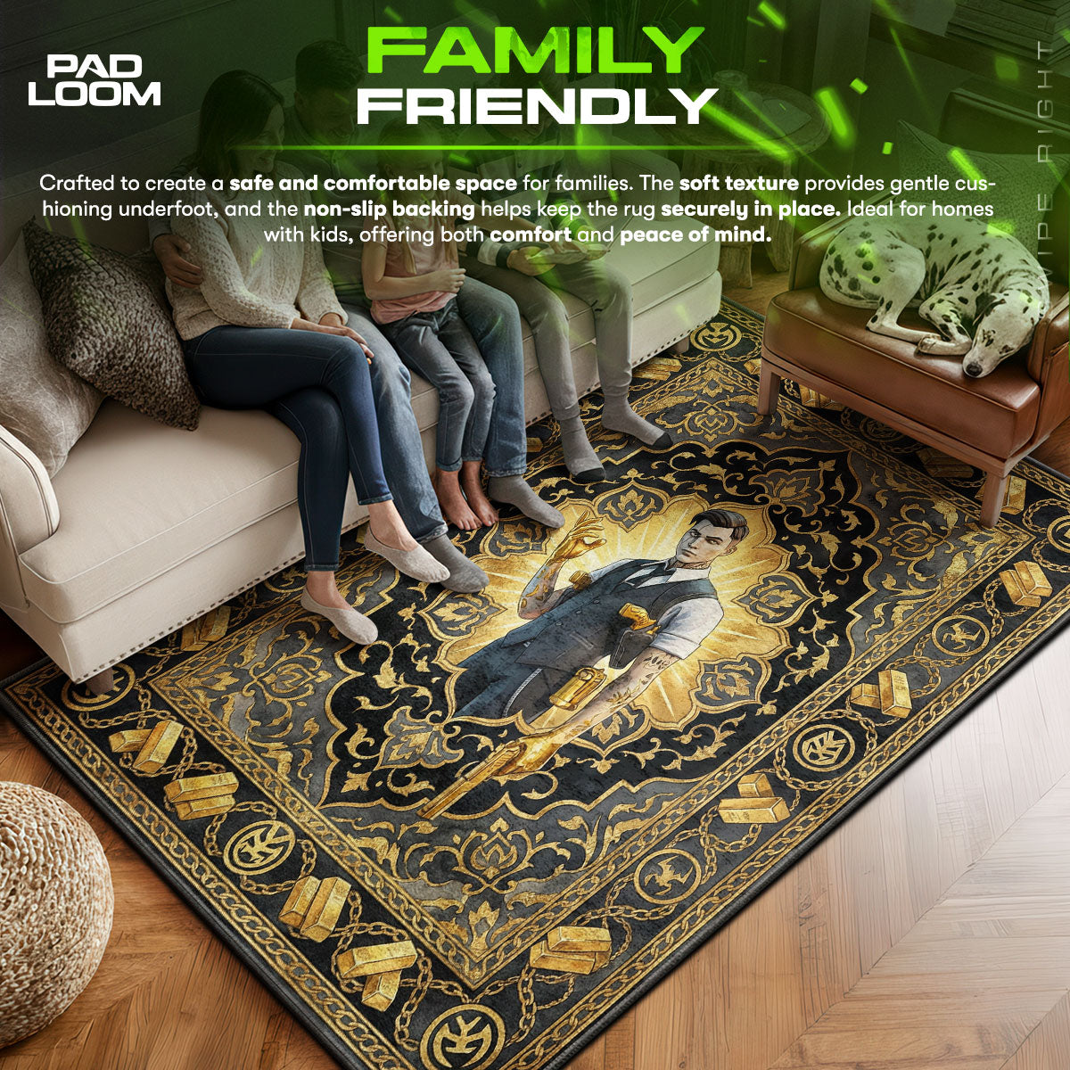 Midas Golden Touch Rug - Fortnite Chair Mat