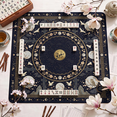Midnight Owl Mahjong-Matte - Mah-Jongg Tischmatte
