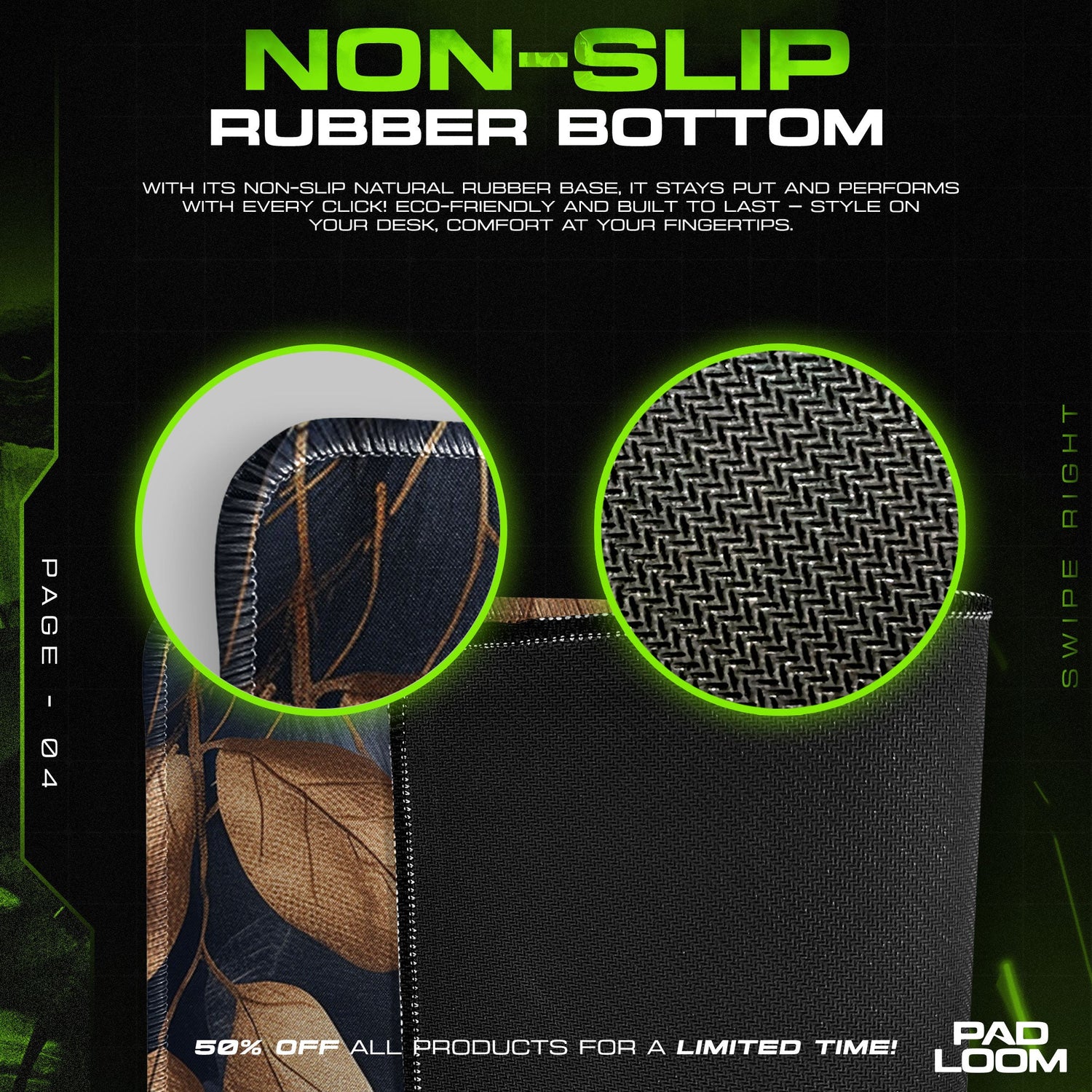 Regal Garden Mouse Pad - Vintage Estate Desk Mat Padloom