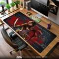 Mikasa Ackerman Mouse Pad - Scarlet Valor Anime Desk Mat Padloom