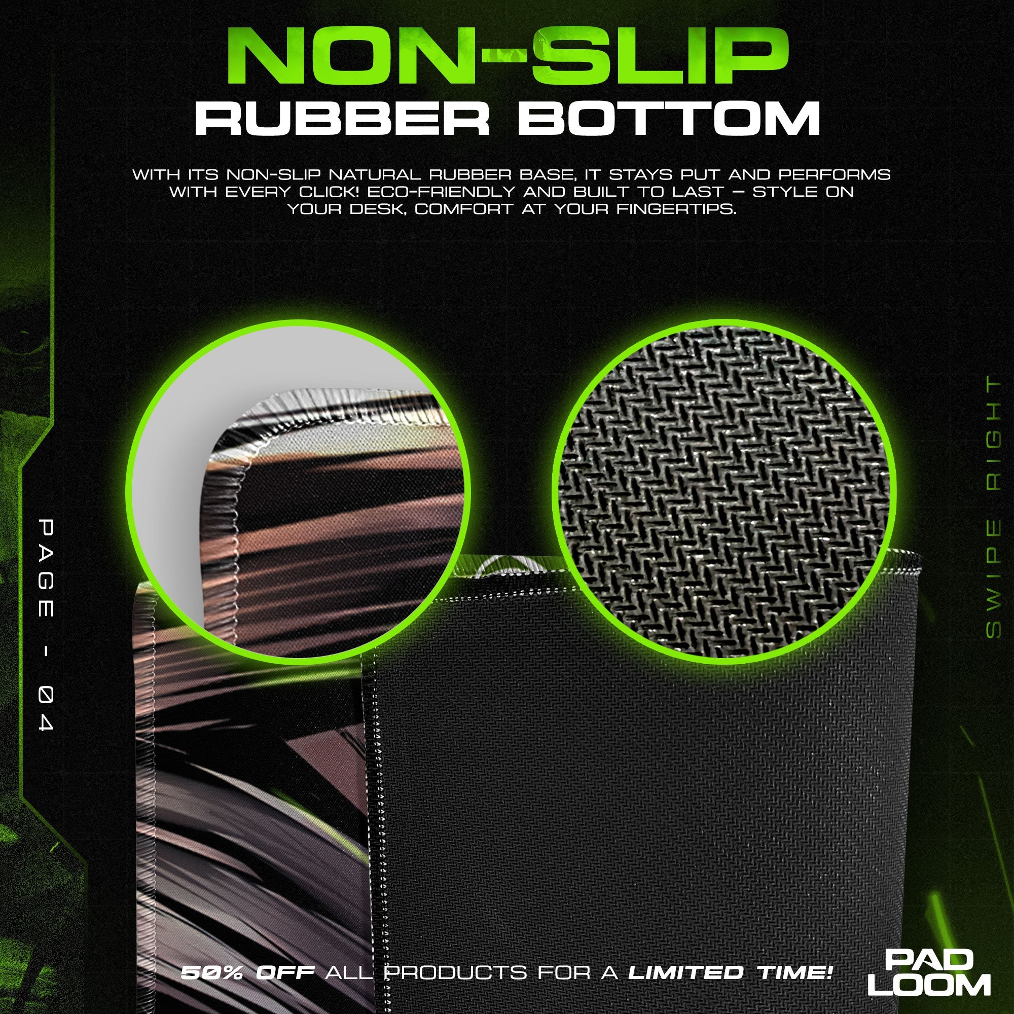 Mikasa Ackerman Mouse Pad - Titan’s Fury Anime Desk Mat Padloom