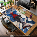 Miles Morales Leap Mouse Pad, Spider-Man City Swing Gaming Desk Mat Padloom