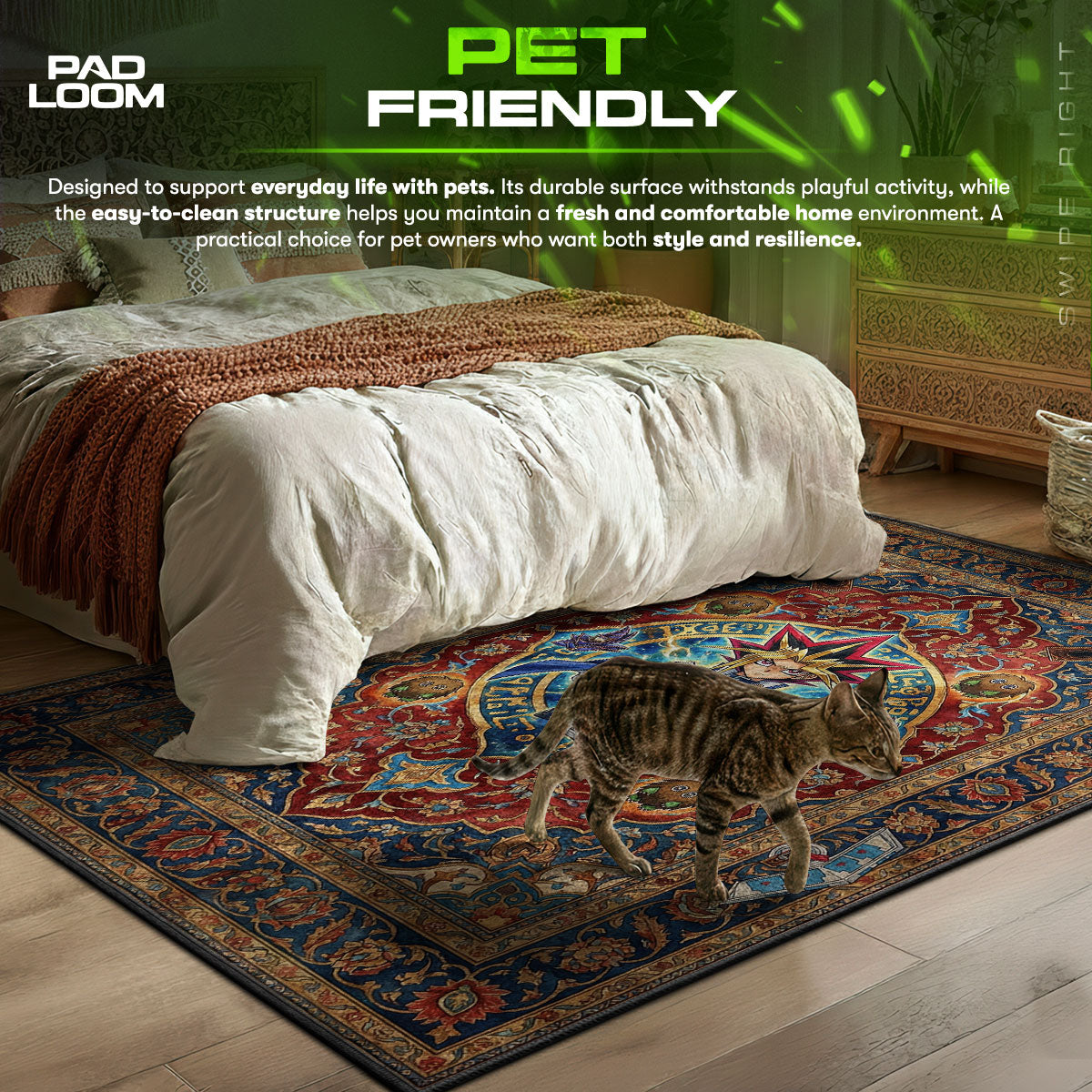 Millennium Puzzle Ancient Relic Rug - Yu-Gi-Oh! Chair Mat