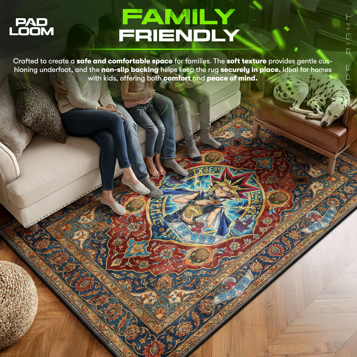 Millennium Puzzle Ancient Relic Rug - Yu-Gi-Oh! Chair Mat