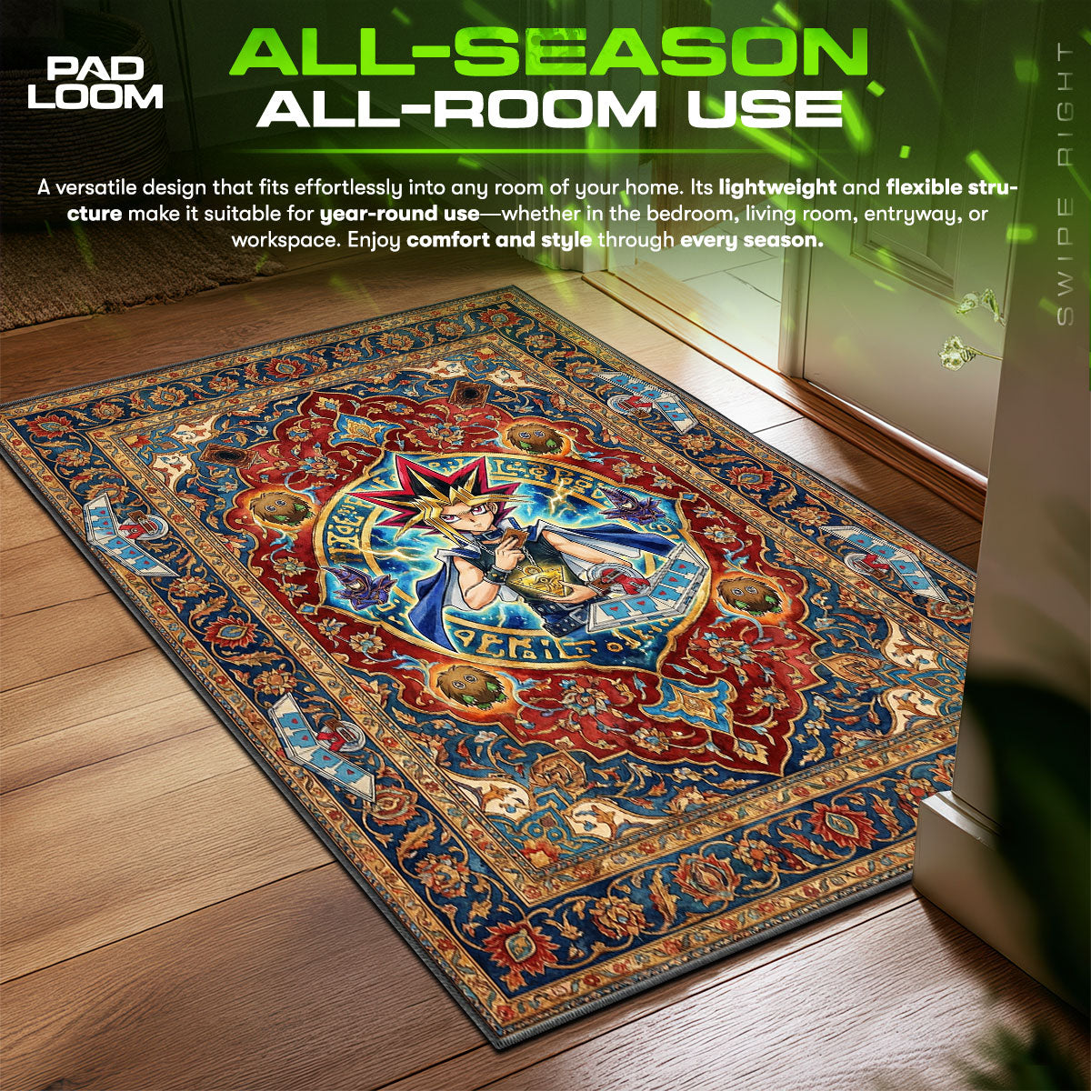 Millennium Puzzle Ancient Relic Rug - Yu-Gi-Oh! Chair Mat