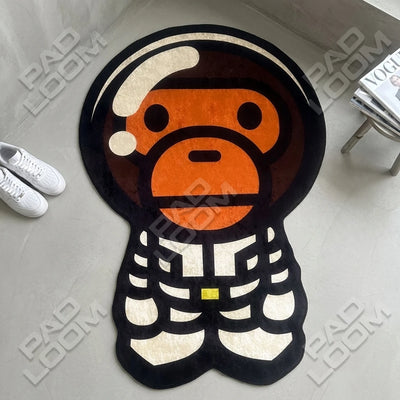 Milo Skeleton Rug - Shaped Man Cave Area Rug