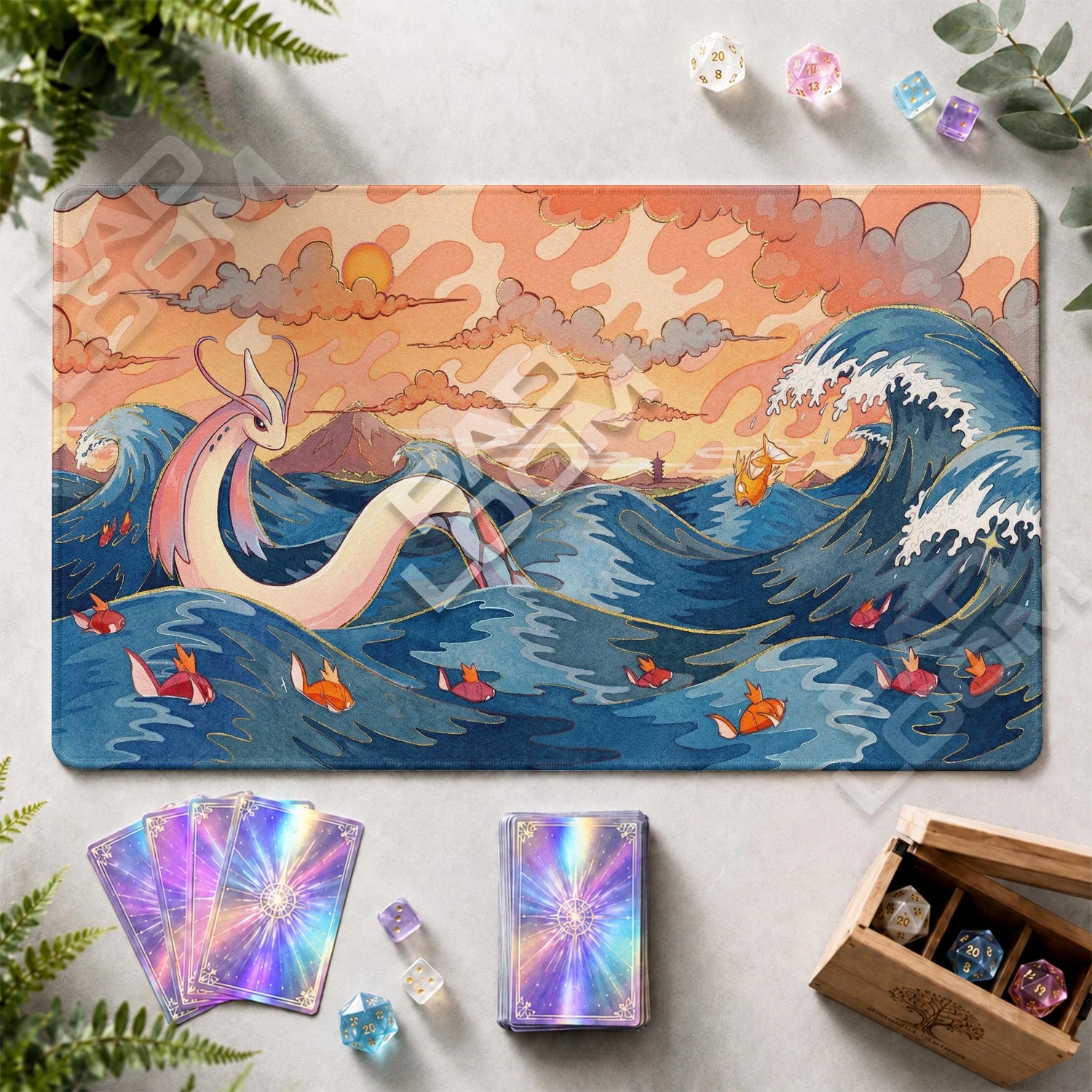 Milotic Sea Playmat - Pokemon TCG Mat - view 2