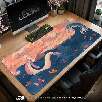 Milotic Sunset Tide Mouse Pad - Pokémon Desk Mat