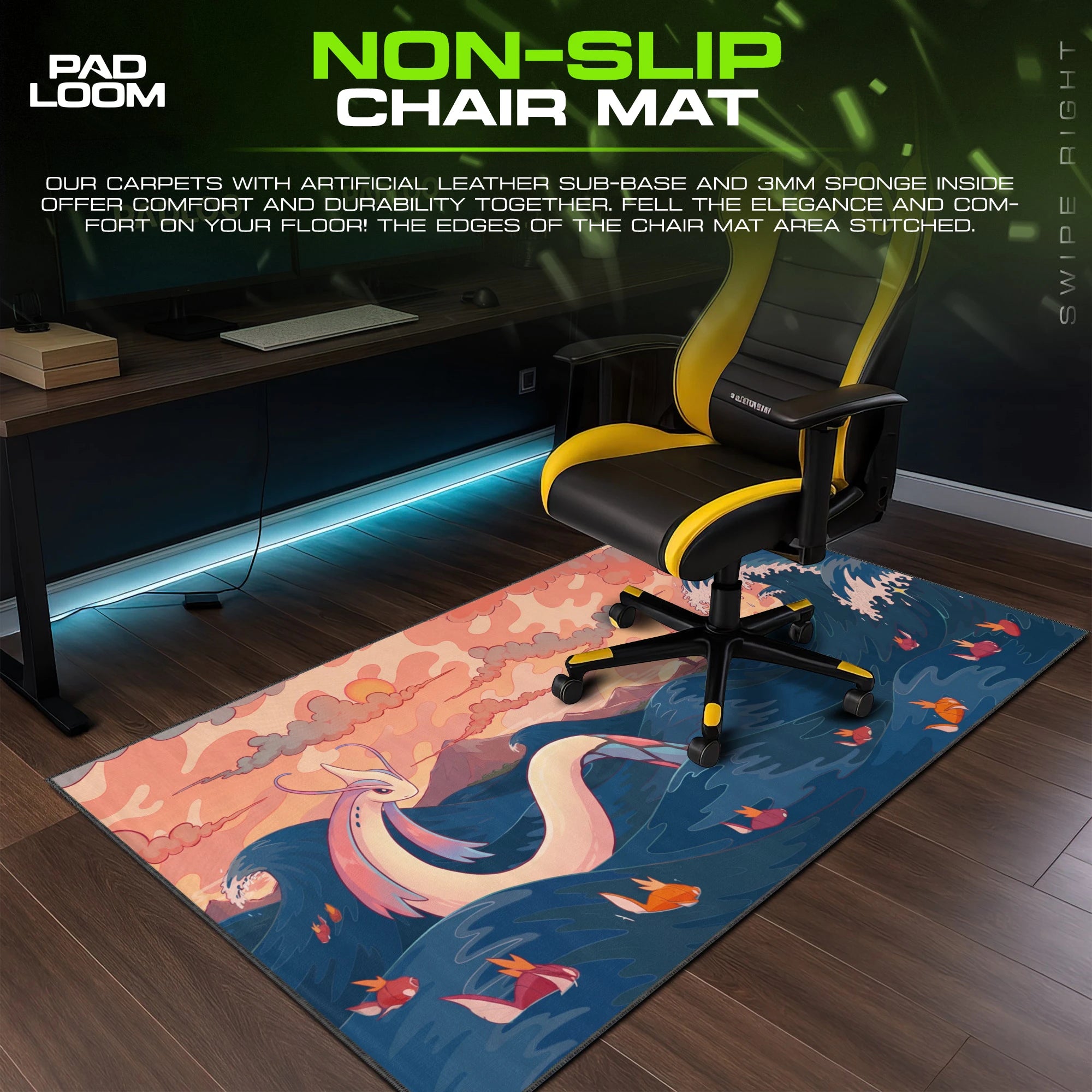 Milotic Sunset Tide Mouse Pad - Pokémon Desk Mat