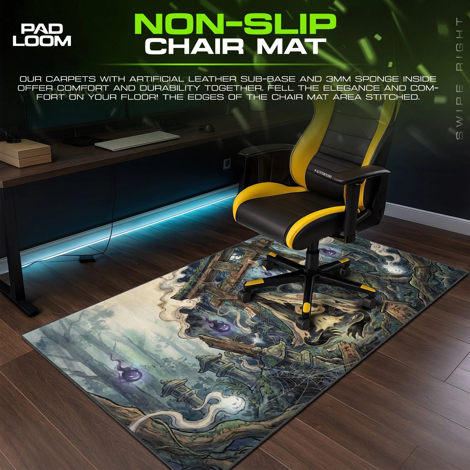 Mimikyu Haunted Shrine Mouse Pad - Pokemon Desk Mat
