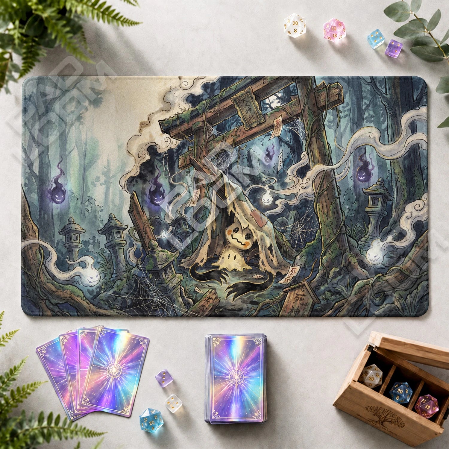 Mimikyu Shrine Playmat - Pokemon TCG Mat - view 2