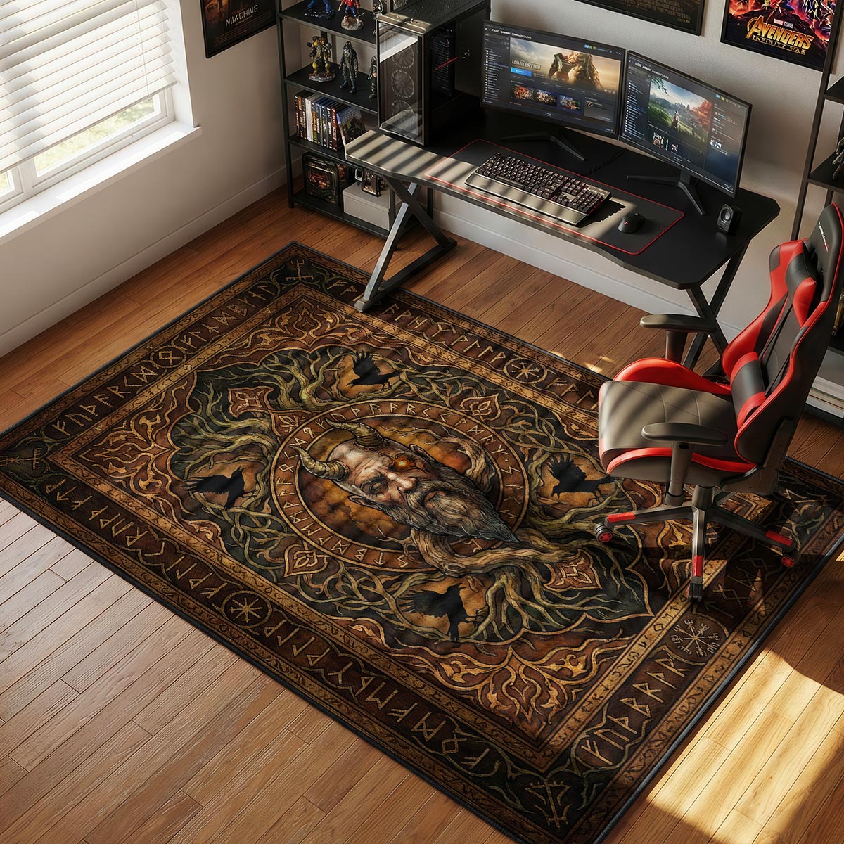 Mimir Ancient Wisdom Rug - God of War Chair Mat