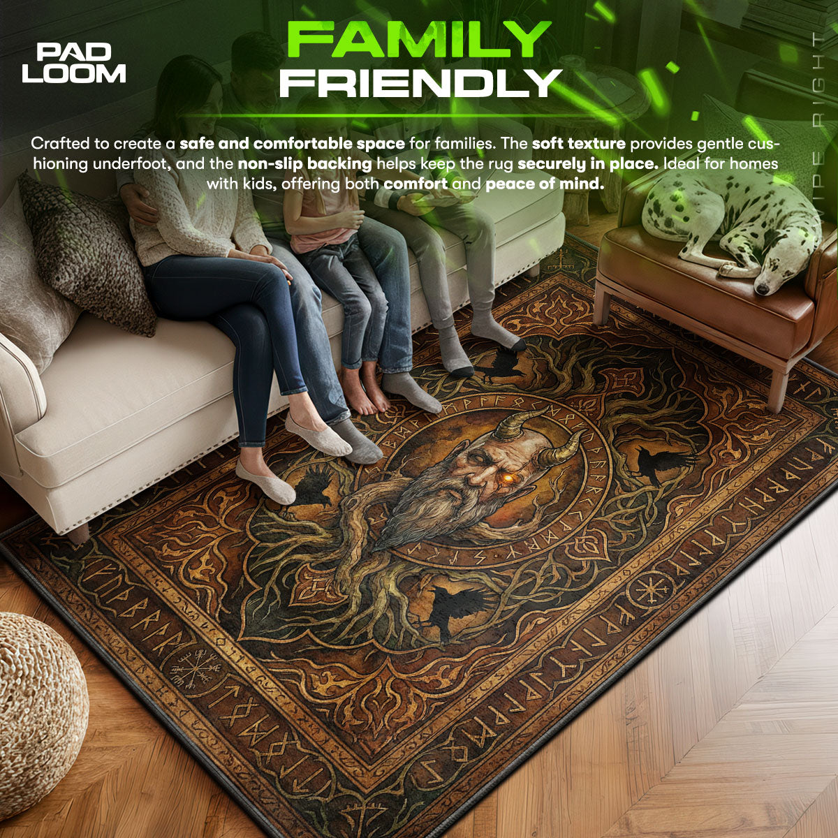 Mimir Ancient Wisdom Rug - God of War Chair Mat