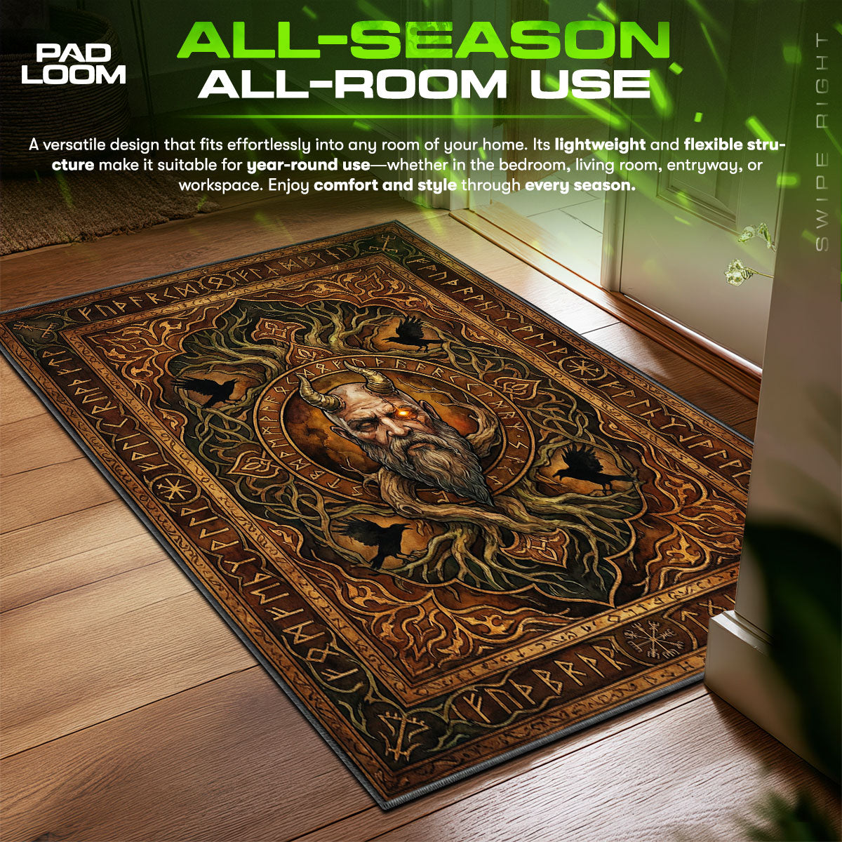 Mimir Ancient Wisdom Rug - God of War Chair Mat