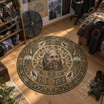 Mimir Yggdrasil Round Rug - God of War Chair Mat