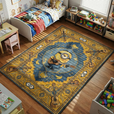 Minions Guitar Music Rug - Kids Mat