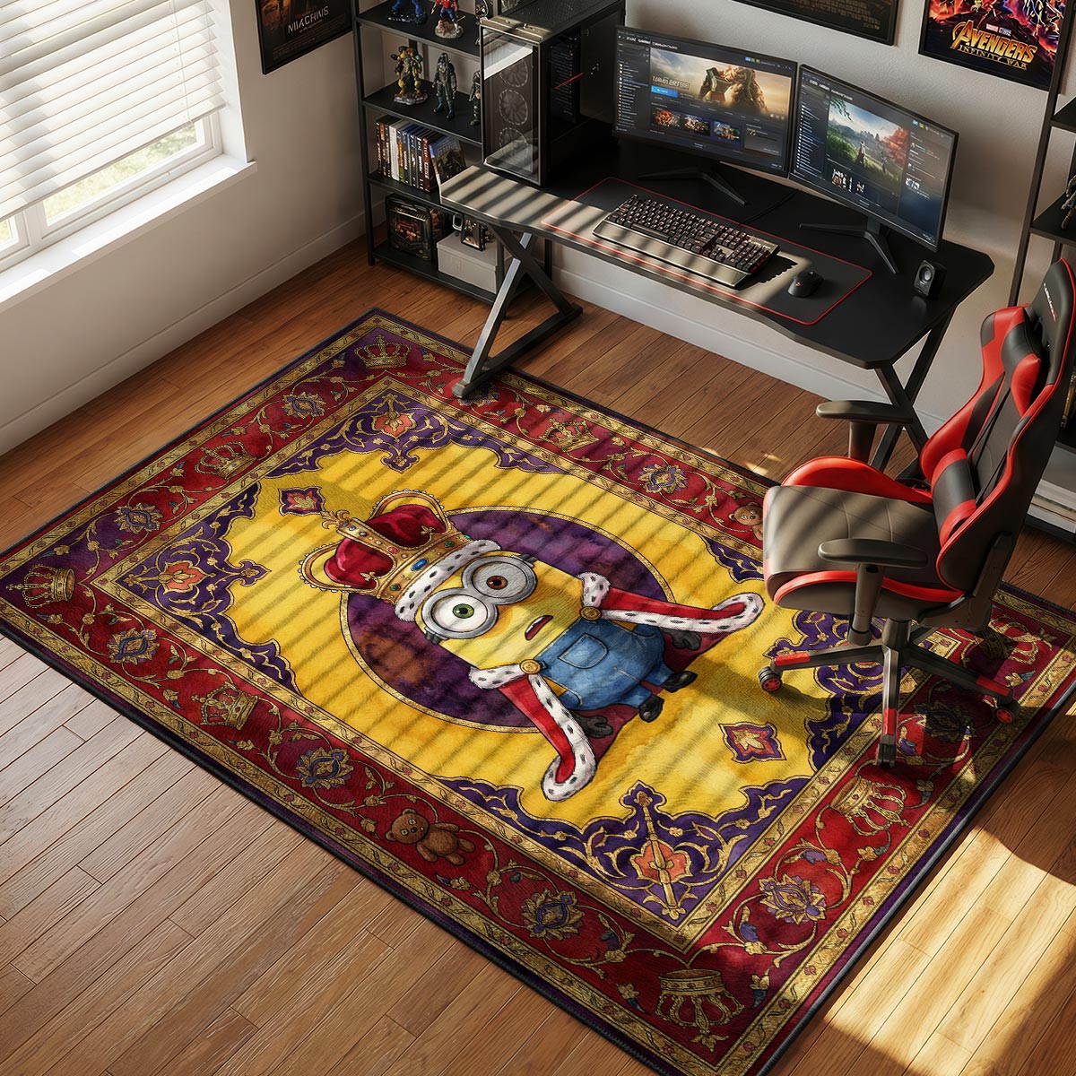 Minions King Bob Royal Kids rug — main product view