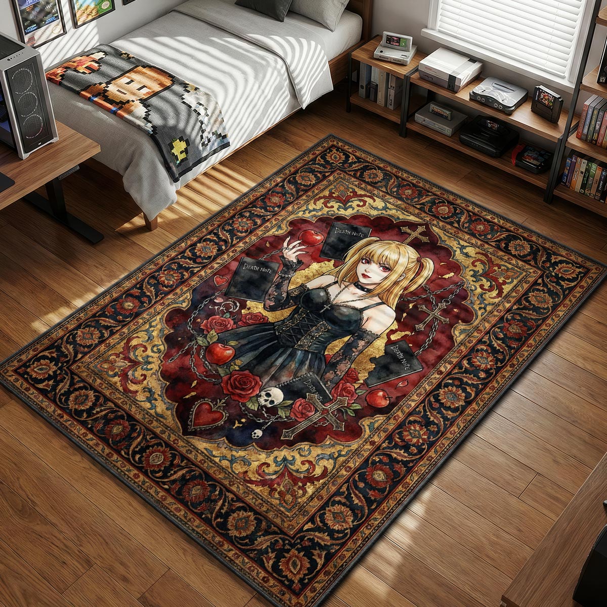Gothic Idol Misa Rug - Death Note Chair Mat | Padloom
