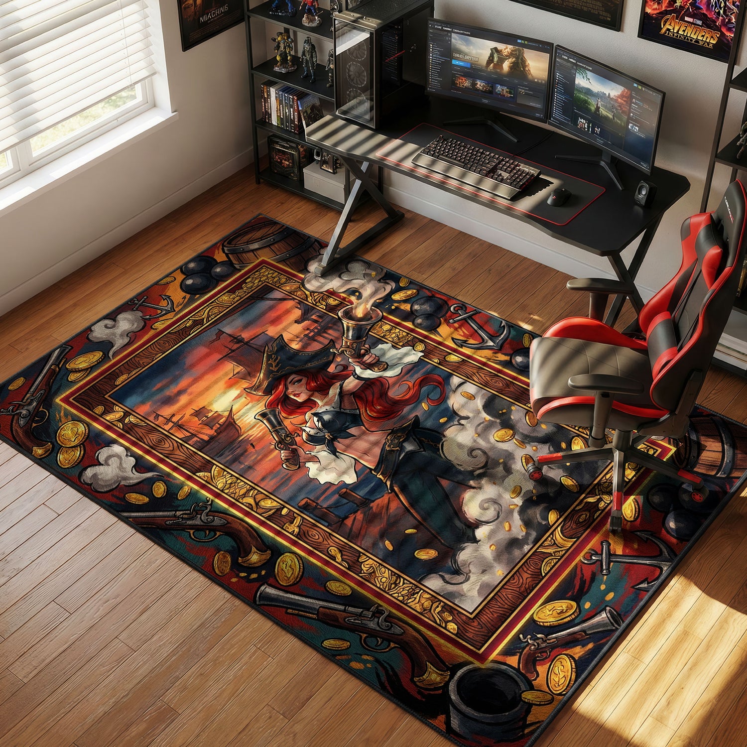 Miss Fortune Kopfgeldkönigin Teppich - League of Legends Stuhlunterlage