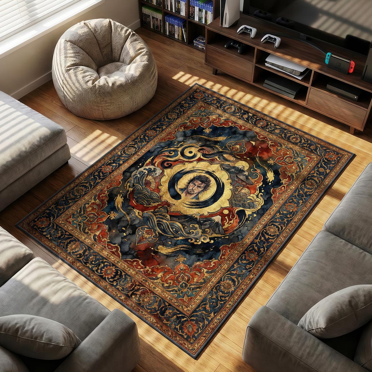 Miyamoto Musashi Enso Wave Rug - Vagabond Chair Mat