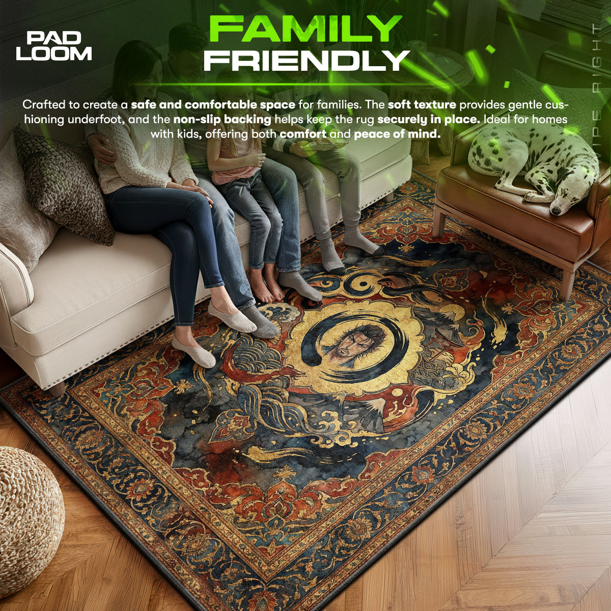 Miyamoto Musashi Enso Wave Rug - Vagabond Chair Mat