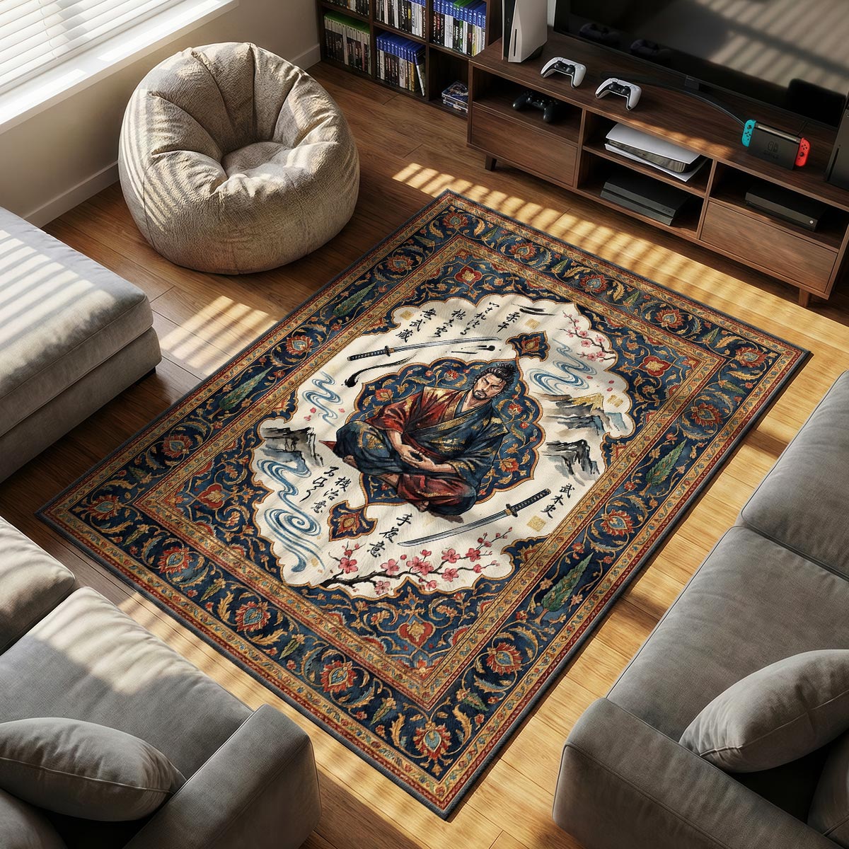 Miyamoto Musashi Meditation Rug - Vagabond Chair Mat
