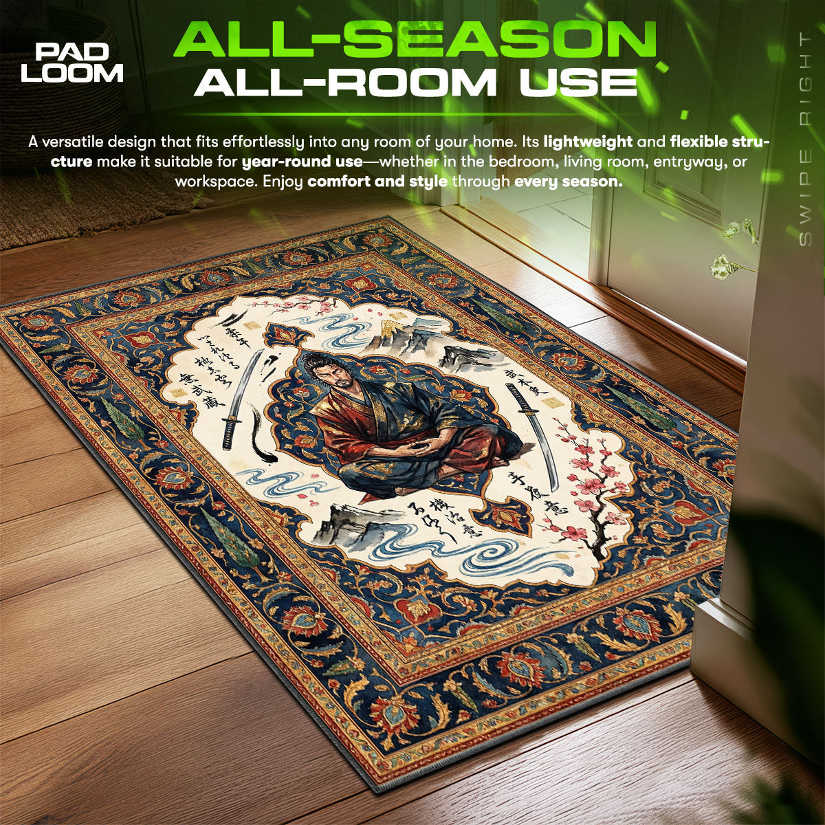 Miyamoto Musashi Meditation Rug - Vagabond Chair Mat