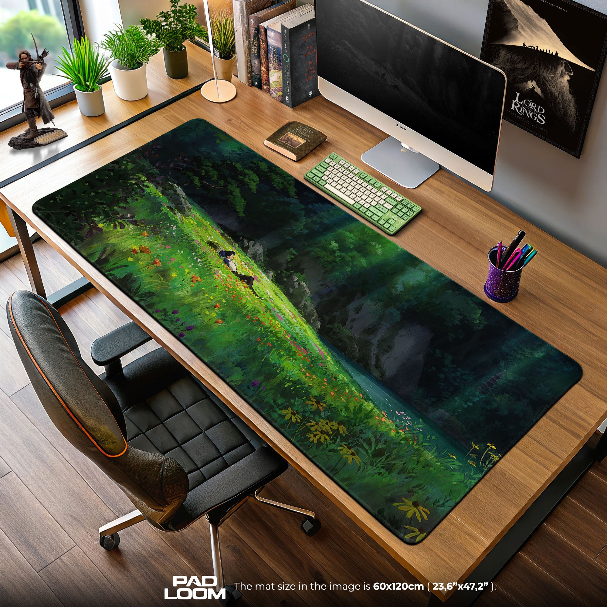 Miyazaki Mouse Pad, Meadow Daydream Anime Desk Mat