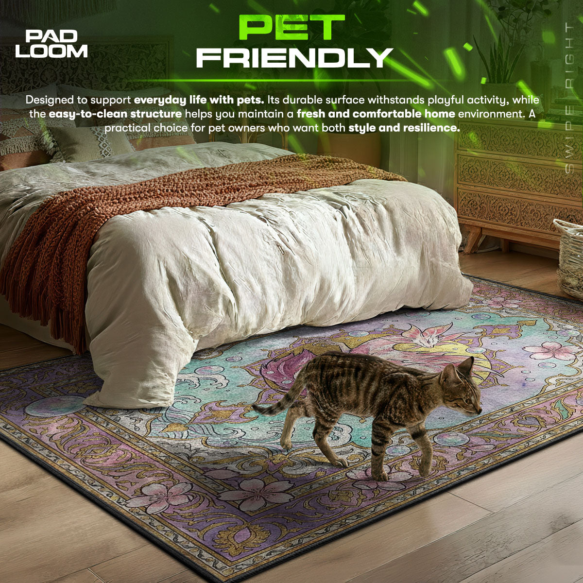 Mizutsune Bubble Serenade Rug - Monster Hunter Chair Mat