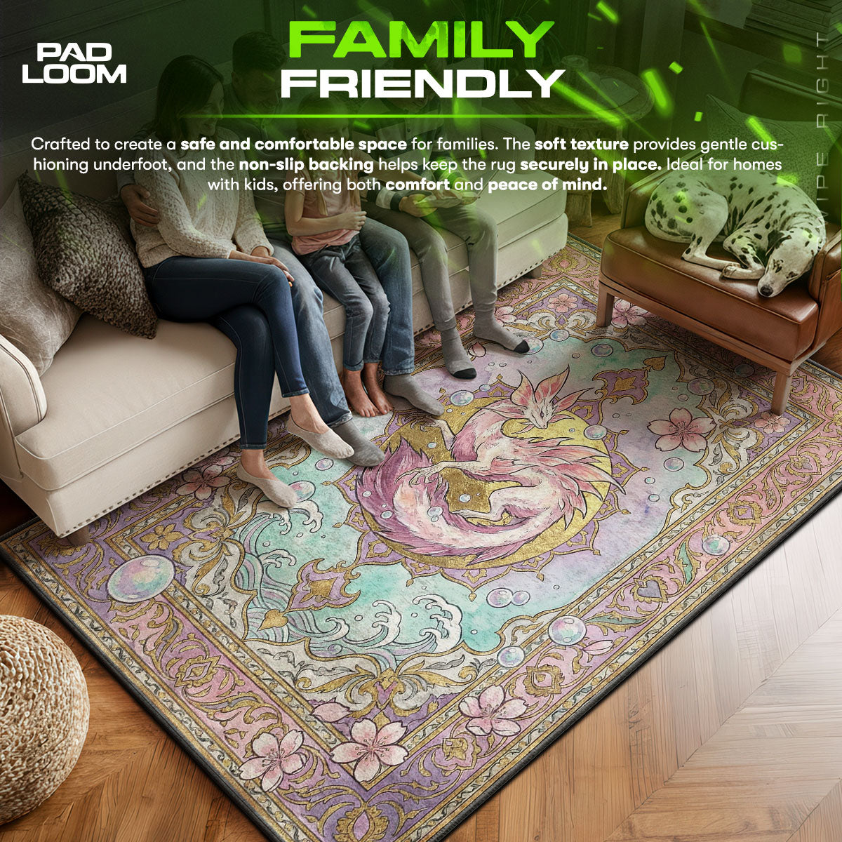 Mizutsune Bubble Serenade Rug - Monster Hunter Chair Mat